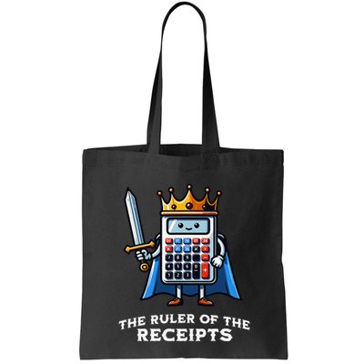 Funny Accountant Ruler Of The Receipts Taxes Bookkeeper Bag