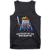 Funny Accountant Ruler Of The Receipts Taxes Bookkeeper Tank Top