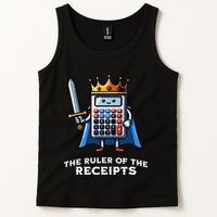 Funny Accountant Ruler Of The Receipts Taxes Bookkeeper Tank Top