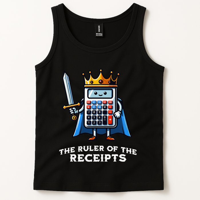 Funny Accountant Ruler Of The Receipts Taxes Bookkeeper Tank Top