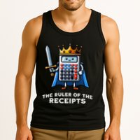 Funny Accountant Ruler Of The Receipts Taxes Bookkeeper Tank Top