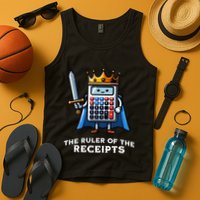 Funny Accountant Ruler Of The Receipts Taxes Bookkeeper Tank Top