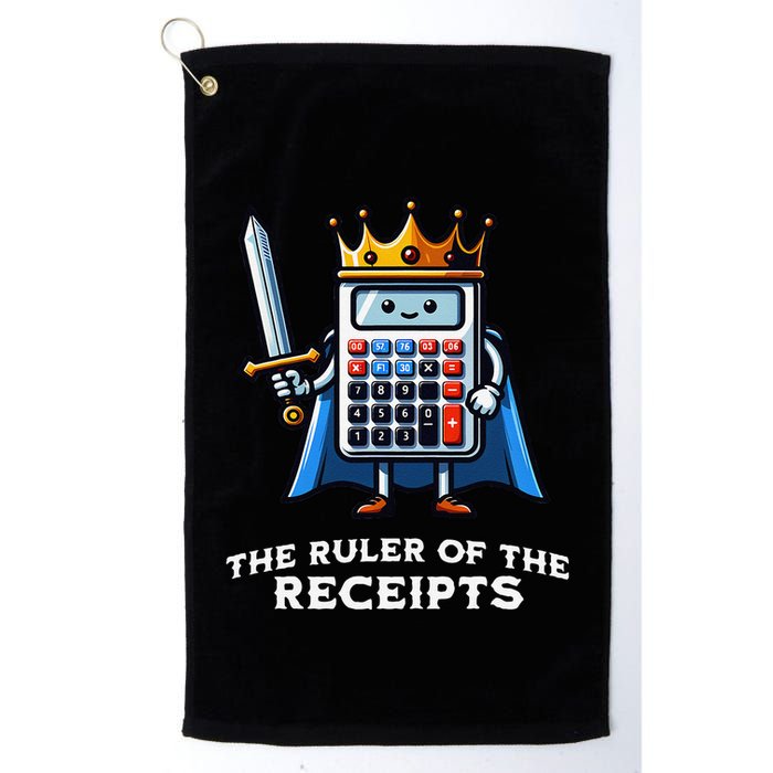 Funny Accountant Ruler Of The Receipts Taxes Bookkeeper Golf Towel