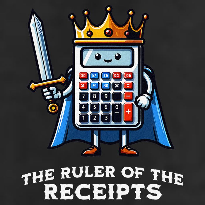Funny Accountant Ruler Of The Receipts Taxes Bookkeeper Golf Towel