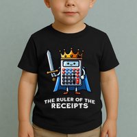Funny Accountant Ruler Of The Receipts Taxes Bookkeeper Toddler T-Shirt