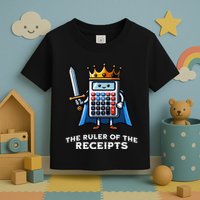 Funny Accountant Ruler Of The Receipts Taxes Bookkeeper Toddler T-Shirt