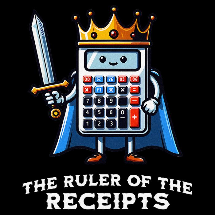 Funny Accountant Ruler Of The Receipts Taxes Bookkeeper Toddler T-Shirt