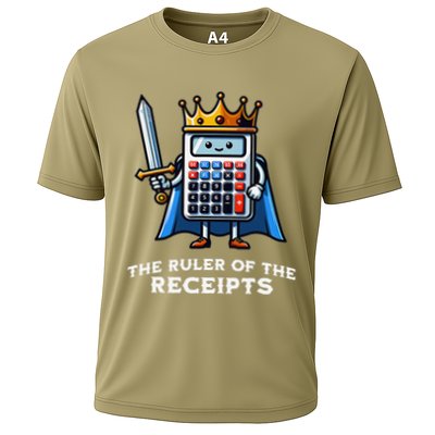 Funny Accountant Ruler Of The Receipts Taxes Bookkeeper Performance Shirt