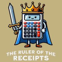 Funny Accountant Ruler Of The Receipts Taxes Bookkeeper Cooling Performance Crew T-Shirt