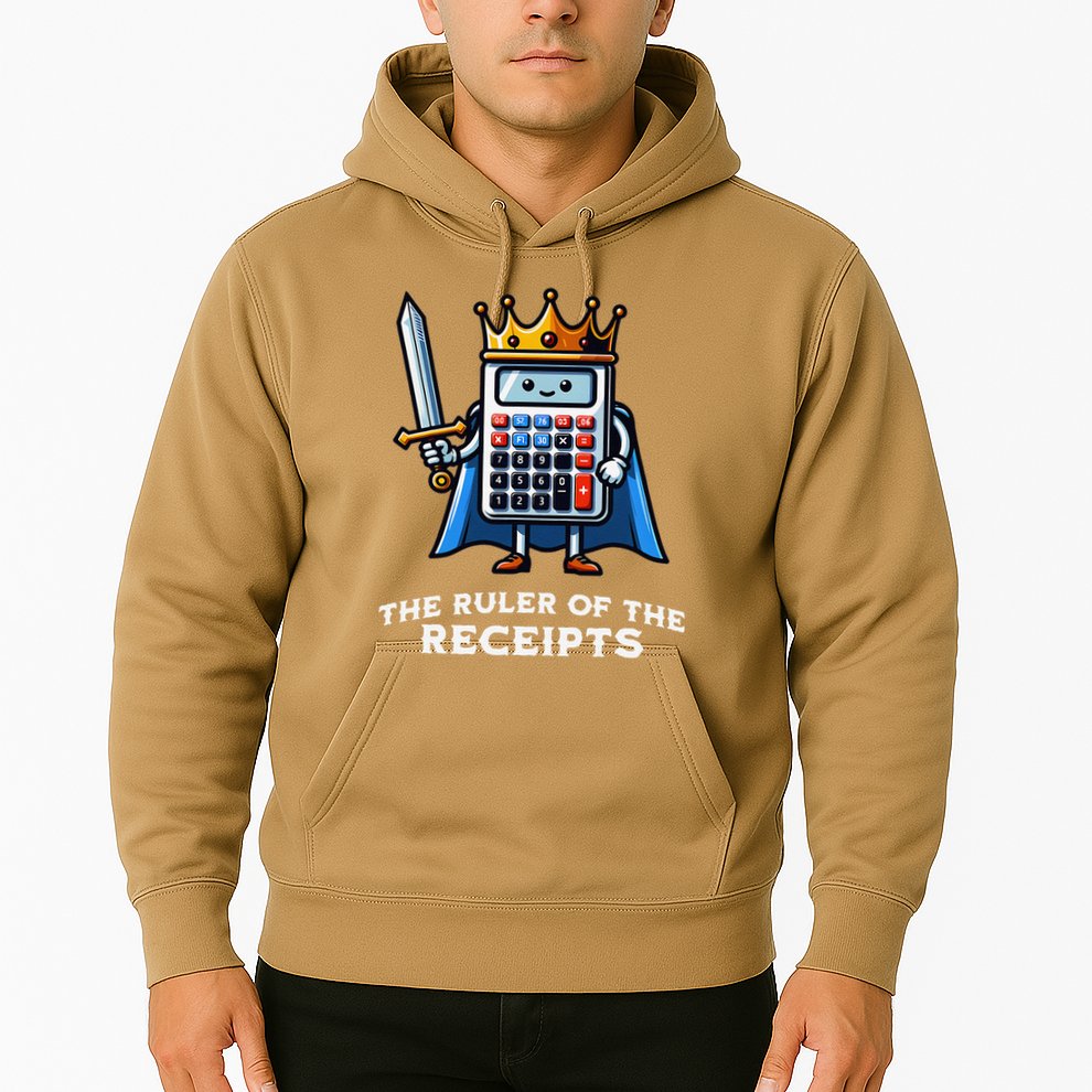 Funny Accountant Ruler Of The Receipts Taxes Bookkeeper Hoodie