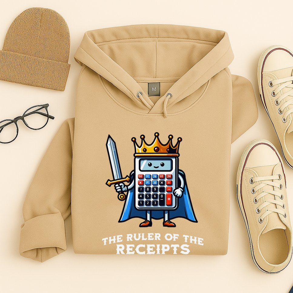 Funny Accountant Ruler Of The Receipts Taxes Bookkeeper Hoodie