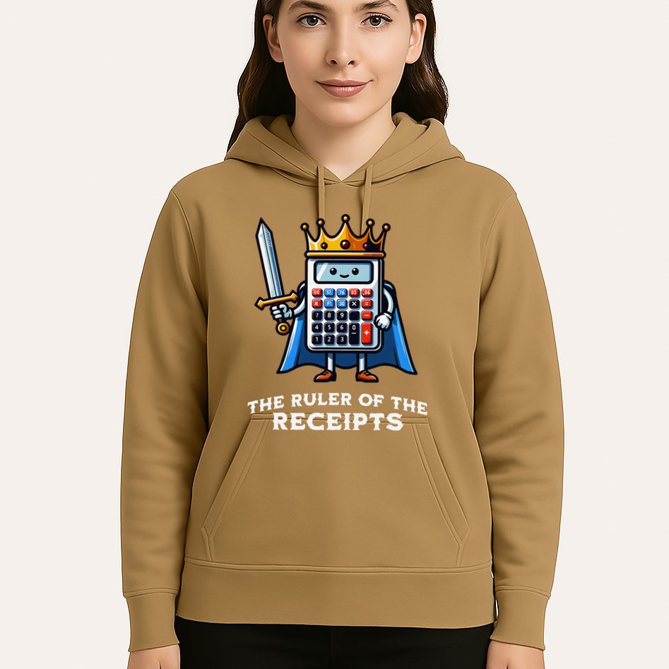 Funny Accountant Ruler Of The Receipts Taxes Bookkeeper Hoodie