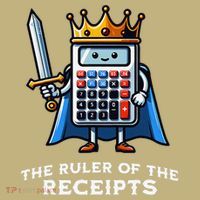 Funny Accountant Ruler Of The Receipts Taxes Bookkeeper T-Shirt