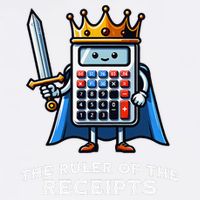Funny Accountant Ruler Of The Receipts Taxes Bookkeeper Garment-Dyed Sweatshirt