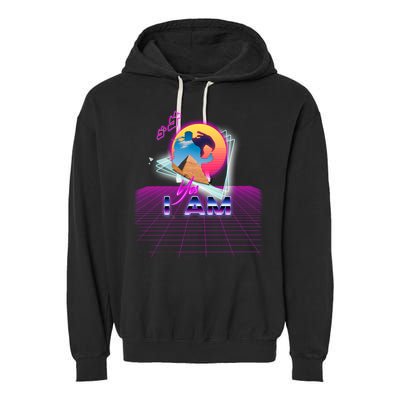 Funny Aesthetic Retro Vaporwave Synthwave Avdol Yes I Am Meme Quote Garment-Dyed Fleece Hoodie