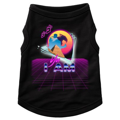 Funny Aesthetic Retro Vaporwave Synthwave Avdol Yes I Am Meme Quote Doggie Tank