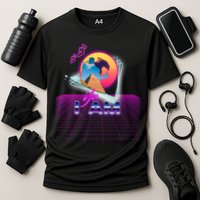 Funny Aesthetic Retro Vaporwave Synthwave Avdol Yes I Am Meme Quote Performance Shirt