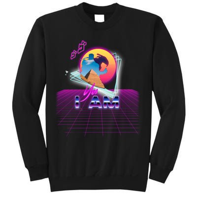 Funny Aesthetic Retro Vaporwave Synthwave Avdol Yes I Am Meme Quote Sweatshirt