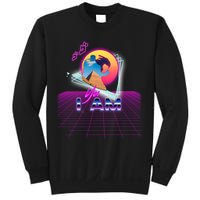 Funny Aesthetic Retro Vaporwave Synthwave Avdol Yes I Am Meme Quote Sweatshirt