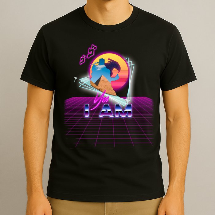 Funny Aesthetic Retro Vaporwave Synthwave Avdol Yes I Am Meme Quote T-Shirt