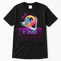 Funny Aesthetic Retro Vaporwave Synthwave Avdol Yes I Am Meme Quote Tall T-Shirt