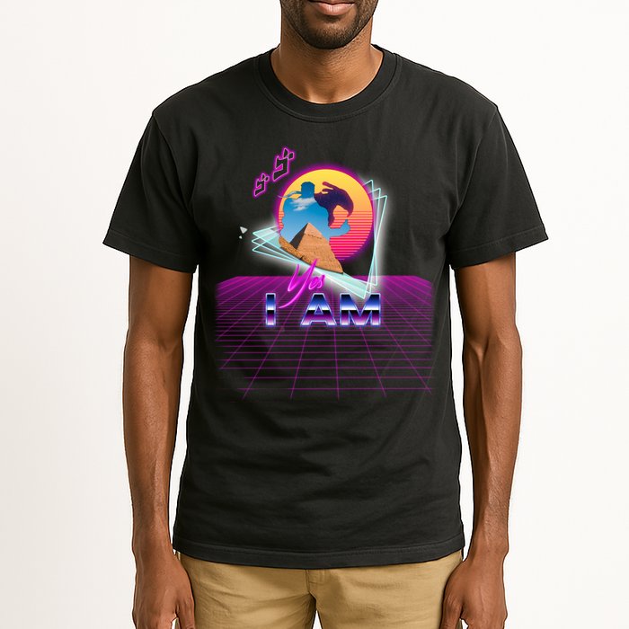 Funny Aesthetic Retro Vaporwave Synthwave Avdol Yes I Am Meme Quote Tall T-Shirt
