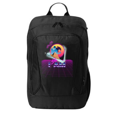 Funny Aesthetic Retro Vaporwave Synthwave Avdol Yes I Am Meme Quote City Backpack