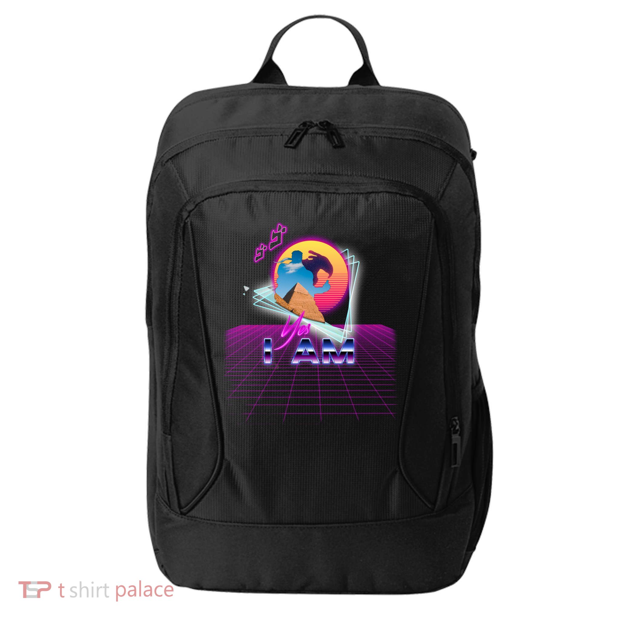 Funny Aesthetic Retro Vaporwave Synthwave Avdol Yes I Am Meme Quote City Backpack