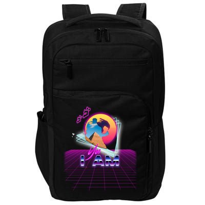 Funny Aesthetic Retro Vaporwave Synthwave Avdol Yes I Am Meme Quote Impact Tech Backpack