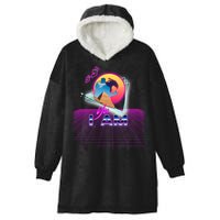 Funny Aesthetic Retro Vaporwave Synthwave Avdol Yes I Am Meme Quote Hooded Wearable Blanket