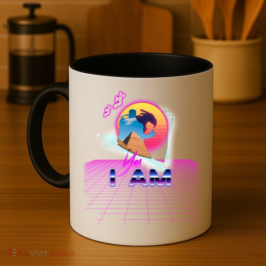 Funny Aesthetic Retro Vaporwave Synthwave Avdol Yes I Am Meme Quote Mug