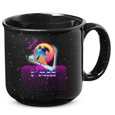 Funny Aesthetic Retro Vaporwave Synthwave Avdol Yes I Am Meme Quote 15oz Campfire Ceramic Mug