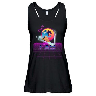 Funny Aesthetic Retro Vaporwave Synthwave Avdol Yes I Am Meme Quote Ladies Essential Flowy Tank