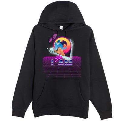 Funny Aesthetic Retro Vaporwave Synthwave Avdol Yes I Am Meme Quote Premium Pullover Hoodie