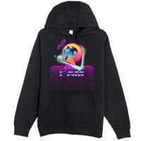 Funny Aesthetic Retro Vaporwave Synthwave Avdol Yes I Am Meme Quote Premium Pullover Hoodie