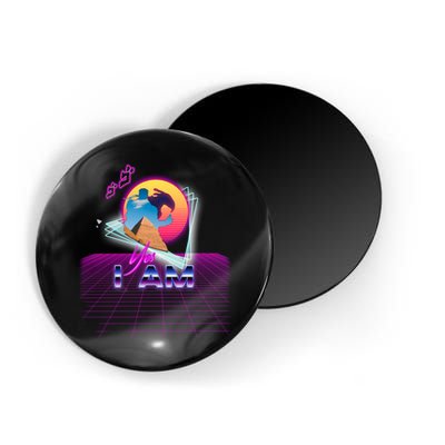 Funny Aesthetic Retro Vaporwave Synthwave Avdol Yes I Am Meme Quote Magnet