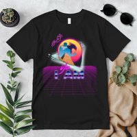 Funny Aesthetic Retro Vaporwave Synthwave Avdol Yes I Am Meme Quote Premium T-Shirt
