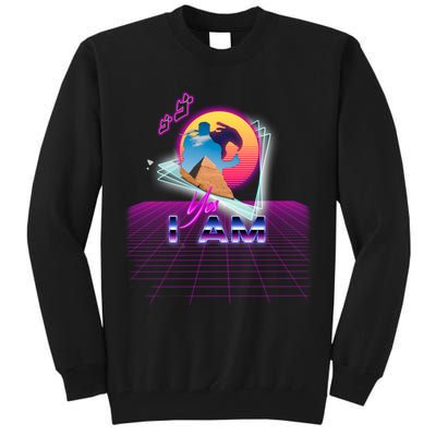 Funny Aesthetic Retro Vaporwave Synthwave Avdol Yes I Am Meme Quote Tall Sweatshirt