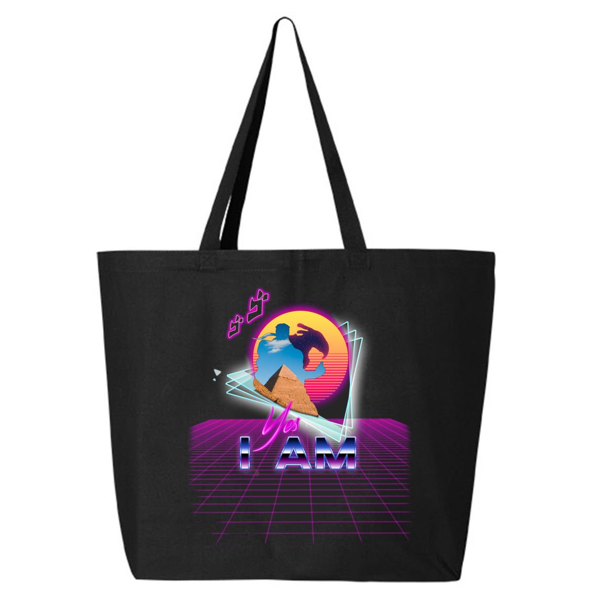 Funny Aesthetic Retro Vaporwave Synthwave Avdol Yes I Am Meme Quote 25L Jumbo Tote