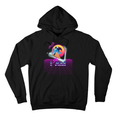 Funny Aesthetic Retro Vaporwave Synthwave Avdol Yes I Am Meme Quote Tall Hoodie