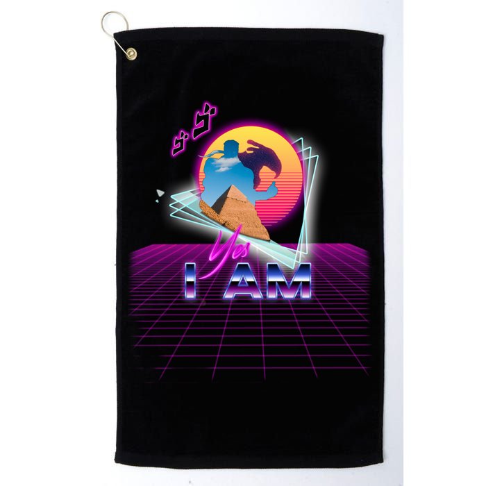 Funny Aesthetic Retro Vaporwave Synthwave Avdol Yes I Am Meme Quote Golf Towel