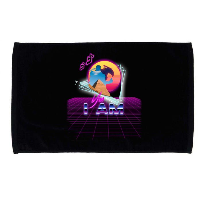 Funny Aesthetic Retro Vaporwave Synthwave Avdol Yes I Am Meme Quote Microfiber Hand Towel
