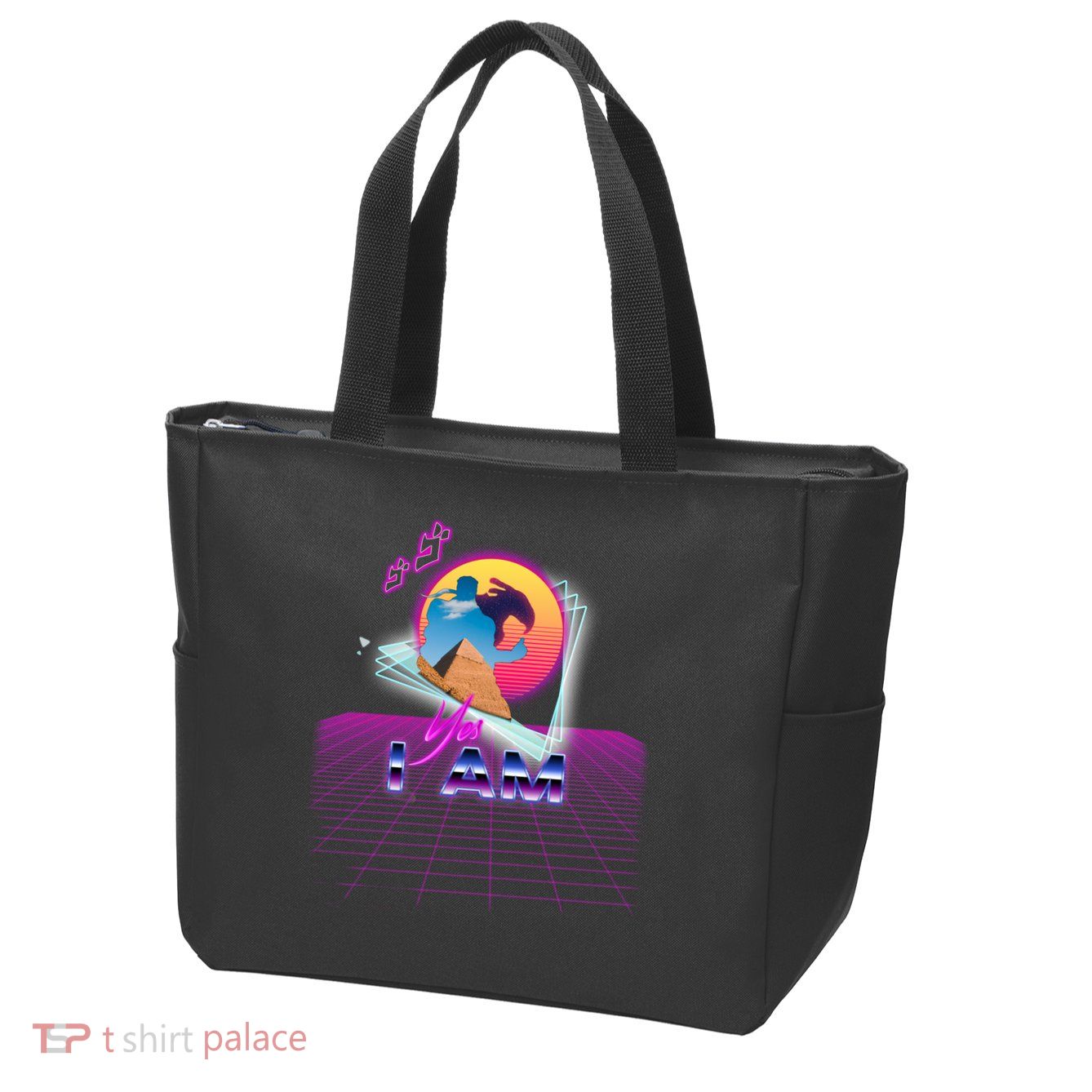 Funny Aesthetic Retro Vaporwave Synthwave Avdol Yes I Am Meme Quote Zip Tote Bag