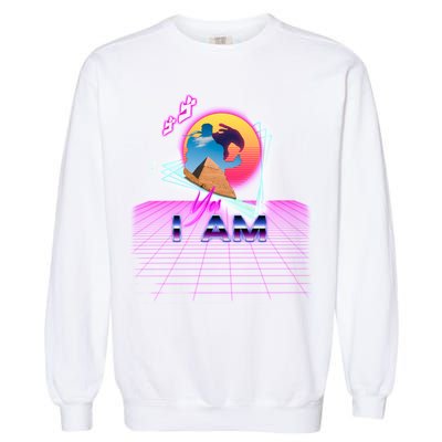 Funny Aesthetic Retro Vaporwave Synthwave Avdol Yes I Am Meme Quote Garment-Dyed Sweatshirt