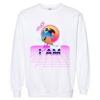 Funny Aesthetic Retro Vaporwave Synthwave Avdol Yes I Am Meme Quote Garment-Dyed Sweatshirt
