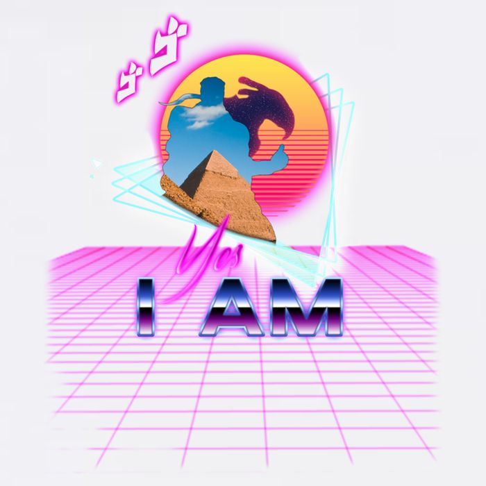Funny Aesthetic Retro Vaporwave Synthwave Avdol Yes I Am Meme Quote Garment-Dyed Sweatshirt