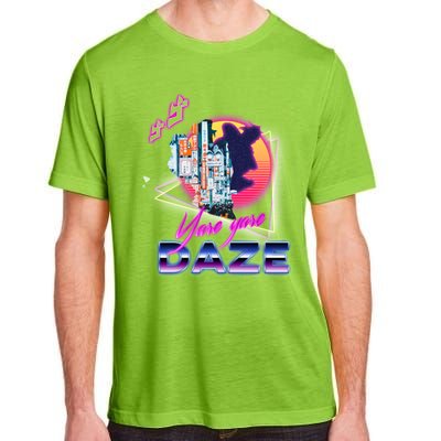 Funny Aesthetic Retro Vaporwave Synthwave Yare Yare Daze Meme Quote Adult ChromaSoft Performance T-Shirt