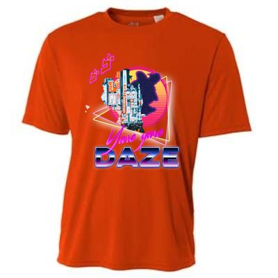 Funny Aesthetic Retro Vaporwave Synthwave Yare Yare Daze Meme Quote Cooling Performance Crew T-Shirt