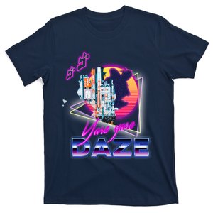 Funny Aesthetic Retro Vaporwave Synthwave Yare Yare Daze Meme Quote T-Shirt