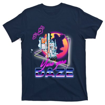 Funny Aesthetic Retro Vaporwave Synthwave Yare Yare Daze Meme Quote T-Shirt